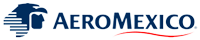 Avión de AeroMéxico en pleno vuelo