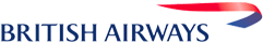 Logotipo de British Airways con el distintivo emblema de la aerolínea en azul y rojo