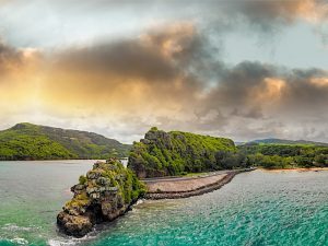 Vista panorámica de las playas de las Islas Mauricio