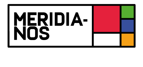Logotipo Blanco de Agencia de Viajes Meridianos