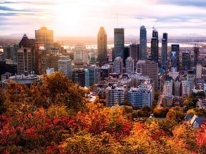 Vista panorámica de Montreal Quebec