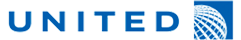 Imagen de Publicidad de United Airlines con un avión volando