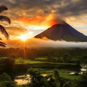 Vista panorámica de Costa Rica promovida por Agencia Meridianos
