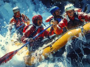 Experiencia de rápidos en Turrialba rodeada de naturaleza
